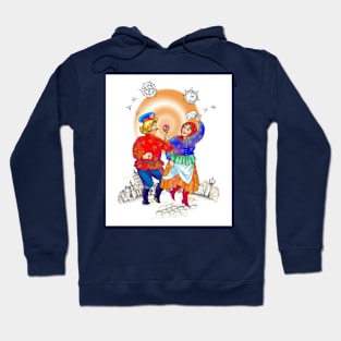 Fun Dancing Couple Happy Celebration Hoodie